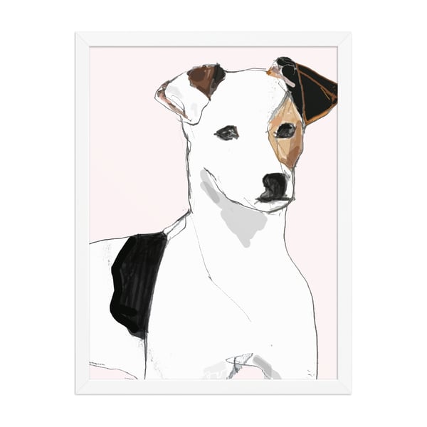 Image of JACK RUSSEL FRAMED ART