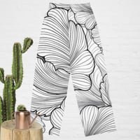 Image 1 of All-over print unisex wide-leg pants
