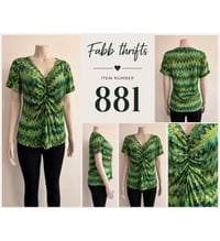 Image 2 of New Large IZOD Multi Green Top #881*5