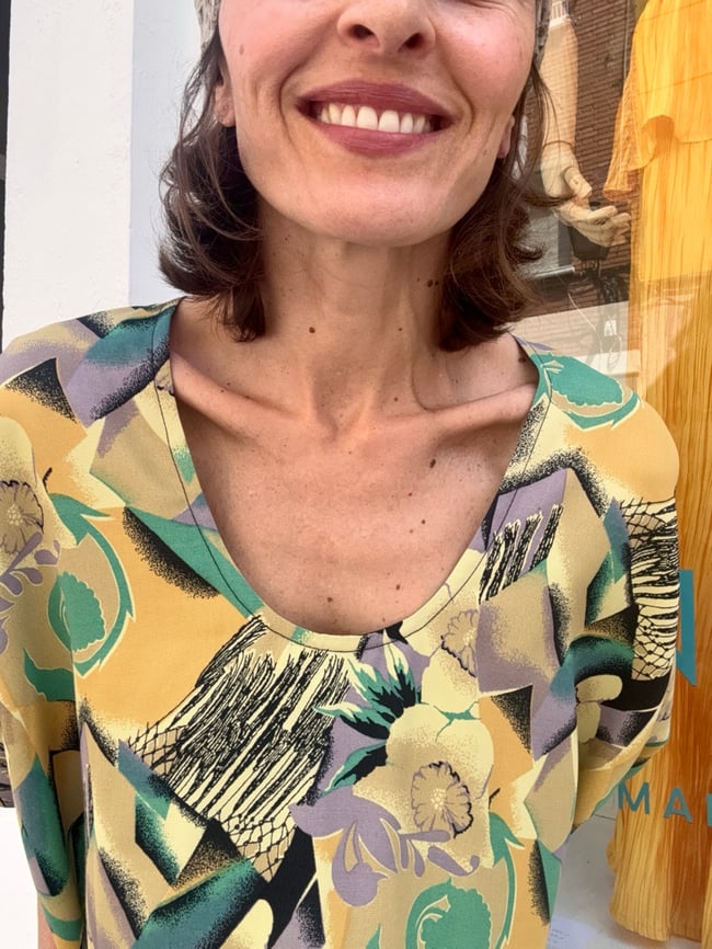 70´S PRINT PONCHO