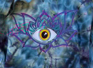 Image of Eye of the Lotous Crop Hoodie