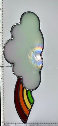 Image 5 of Rainbow Cloud Stained Glass Suncatcher