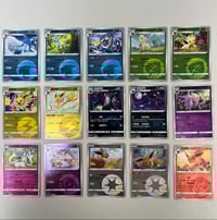 Image 1 of Set of 15 - Gemstone 2 Chinese Eeveelution Energy Stamp Set
