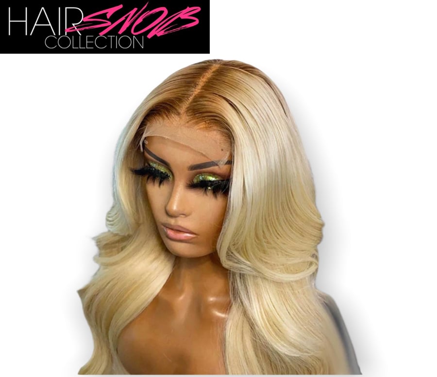 Image of Lace Front 13x4 4T/#613 Ombré Blonde Body Wave or Straight Wig