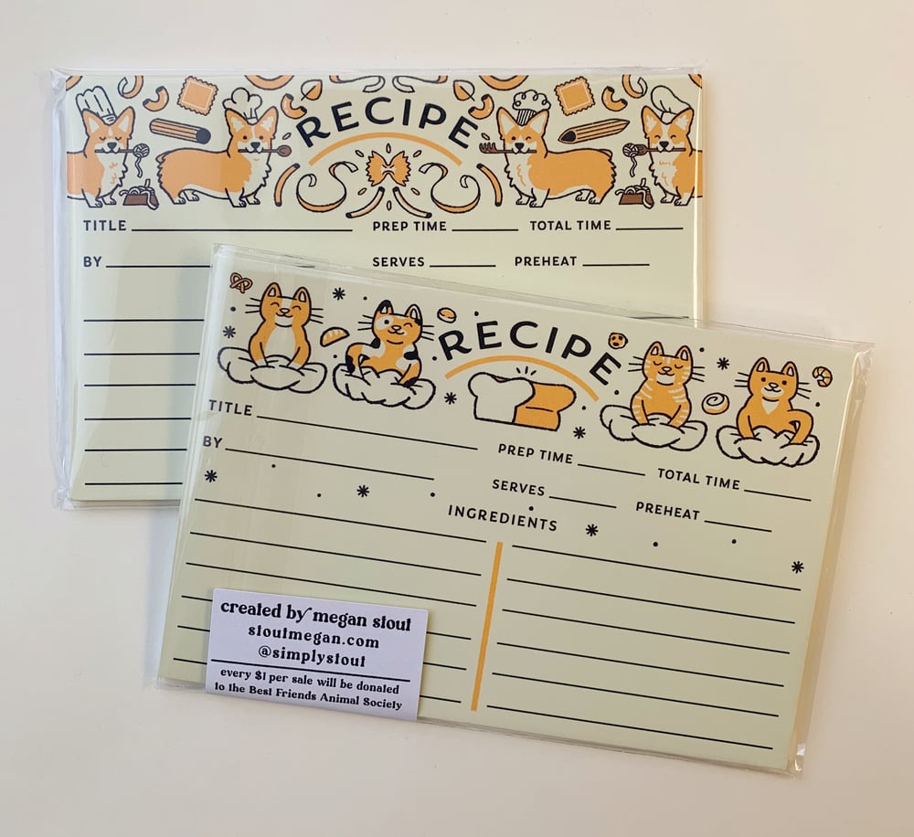 Image of Recipe Cards - Corgis