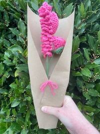 Image 3 of small crochet flower bouquet 