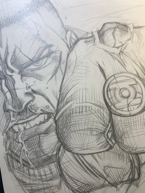 Image of GREEN LANTERN CORPS COVER (unused)