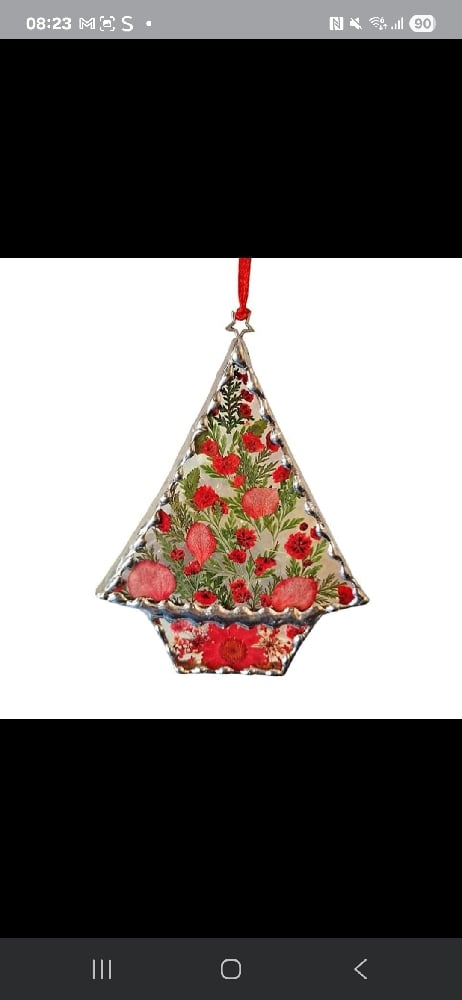 Image of Real Flower Christmas Tree