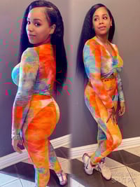 Image 1 of Picasso 2pc yoga set (sunset)