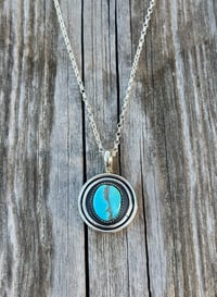 Image 3 of Turquoise Orbit Ring or Pendant #1