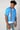 Crop Button Up Blue