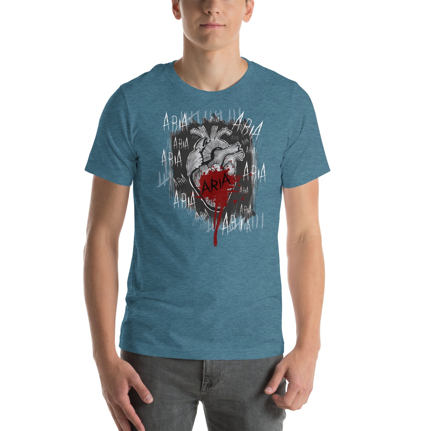 Image of Officially licensed Leigh Rivers Psychotic obsession Aria heart Unisex t-shirt