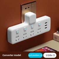 Image 10 of Multi-Functional Office Style USB Plug Adapter Home Use Wireless One To Multiple Plug Board With Lig