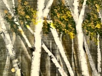 Image 4 of Birch Forest Painted Ceramic Platter- Deanna Hergt- Willmott