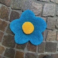 Fiore rilievo azzurro