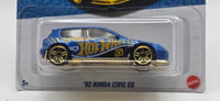 Image 2 of Hot Wheels 2025 58th Anniversry Set '92 Honda Civic EG Blue 2/6