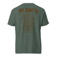 Image 4 of My God Is..... Two sided Unisex heavyweight t-shirt