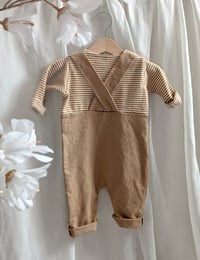 Image 3 of Baby boy onesie for sitter photoshoot | Jack | 9-12 months | camel | 9-12 months | cake smash