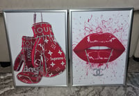 Image 2 of RED FASHION PRINT SET