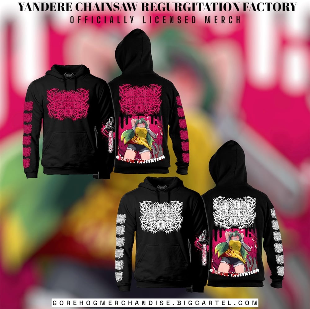 Yandere Chainsaw Regurgitation Factory - Hoodies