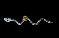 Image 2 of Ride the Sky Sterling Silver Screw Back Snake Pin