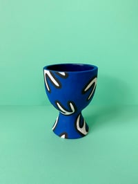 Image 2 of Special edition blue goblet planter