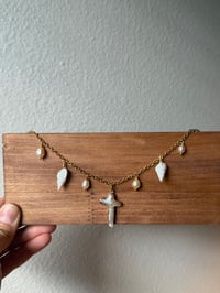 Image 2 of Pearl & Shell Cross Treasure Necklace