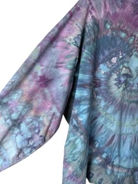 Image 9 of 3XL Unisex Adult Soft Long Sleeve Tee in Mermaid Spiral Ice Dye