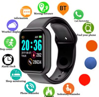 Image 1 of Smart Watches Color Screen Bluetooth Fitness Sport Bracelet Health Sle