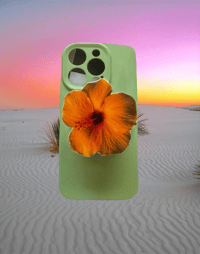 Orange Hibiscus Phone Grip