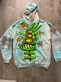 Image 2 of 1/1 Airbrush Hoodie on a XL Dyed Hoodie