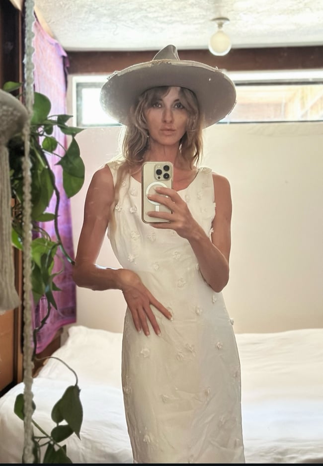 1960s hand beaded fine crepe wedding sheath dress 