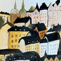 Image 2 of ORIGINAL WATERCOLOUR PAINTING - SÖDERMALM
