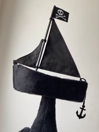 Image 2 of Black Pirate Ship Art Doll
