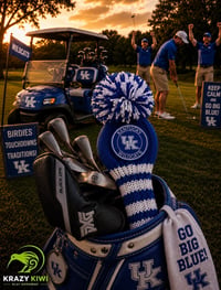 Image 4 of University of Kentucky UK Wildcats custom Golf Club Cover hand knit logo College football -aa40f948