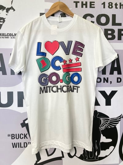 Image of LOVE DC GOGO "Outside The Lines" White T-shirt