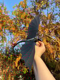 XL Night Dragon Wall Flyer Sculpture - GLOW EDITION 