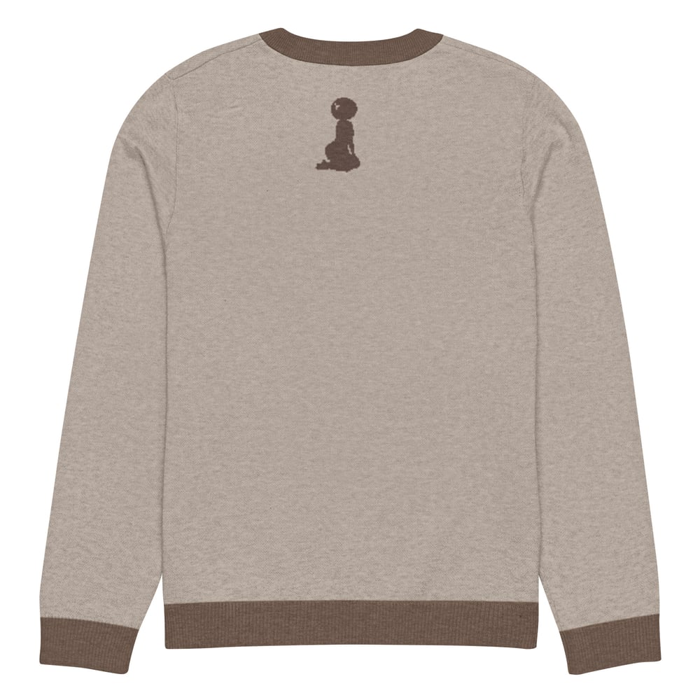 Image of Knitted crew neck Game Day sweater