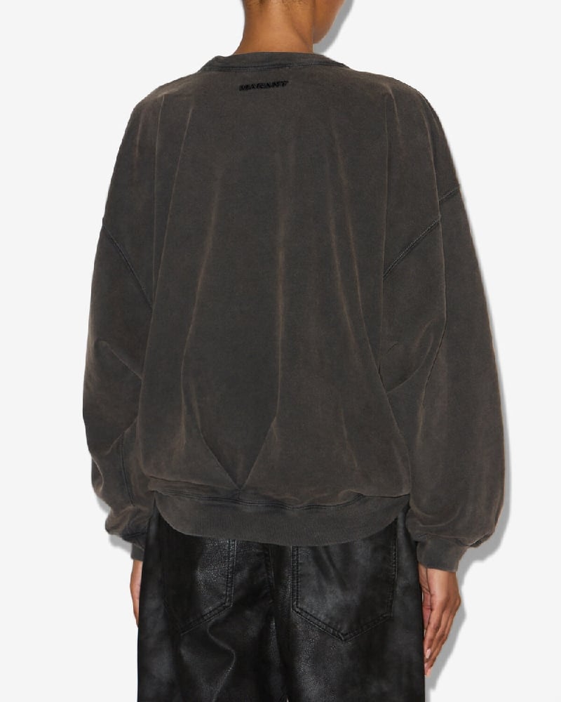 Image of ISABEL MARANT SAURIA SWEATSHIRT FADED BLACK