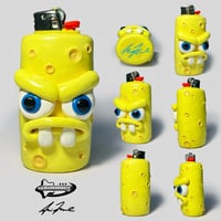 Image 1 of Spooky Sponge 1 Of 1 Clay Lighter Case