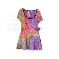 Image 1 of XL 90's Babydoll Mini Dress in Euphoria Geode Ice Dye