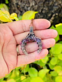 Image 2 of Amethyst Moon Pendant