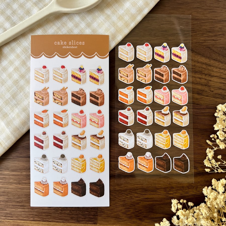 Image of 'Cake Slices' Sticker Sheet