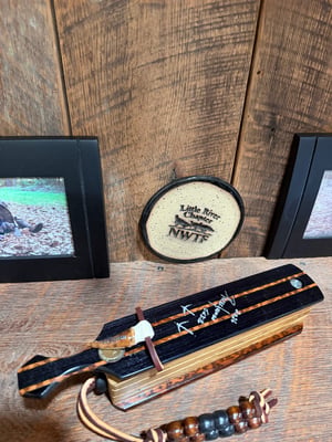 Image of Dymondwood/Wormy Persimmon with Snakewood inlay