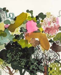 Image 3 of Costa Rica rainforest original unframed watercolour 