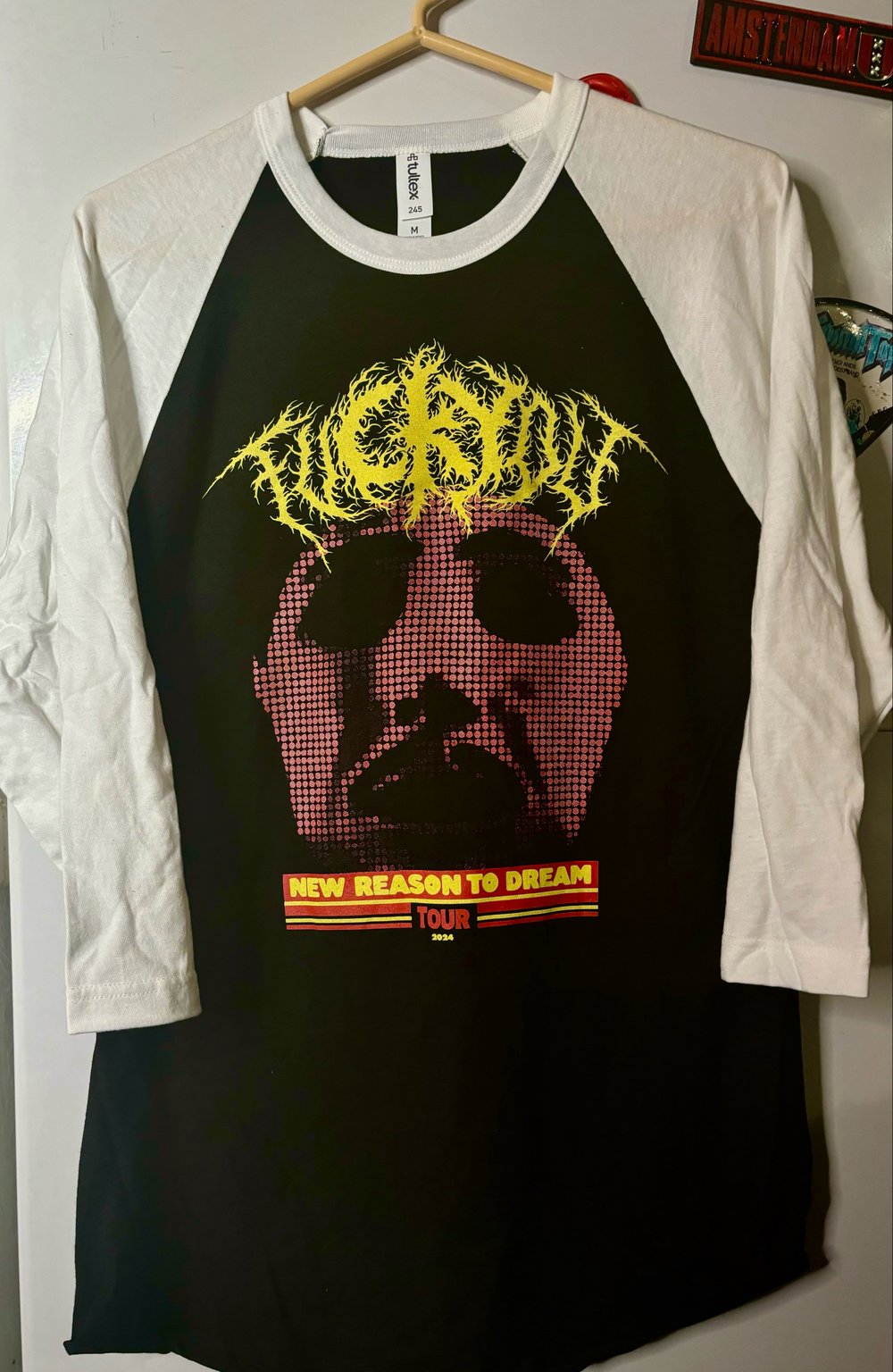 Image of CKY -fuCKYou mask 25yr tour concert  jersey- back print w dates- may 2024 new reason to dream 