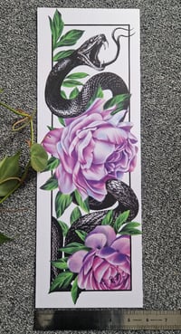 Image 2 of Snake & Peonies