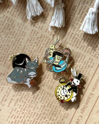 Image 4 of Alice in Wonderland themed enamel pins!
