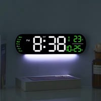 Image 4 of LED Wall Clock with Weather and Day Indicator