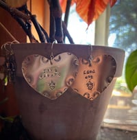 Image 5 of Made to order - FAFO heart earrings 
